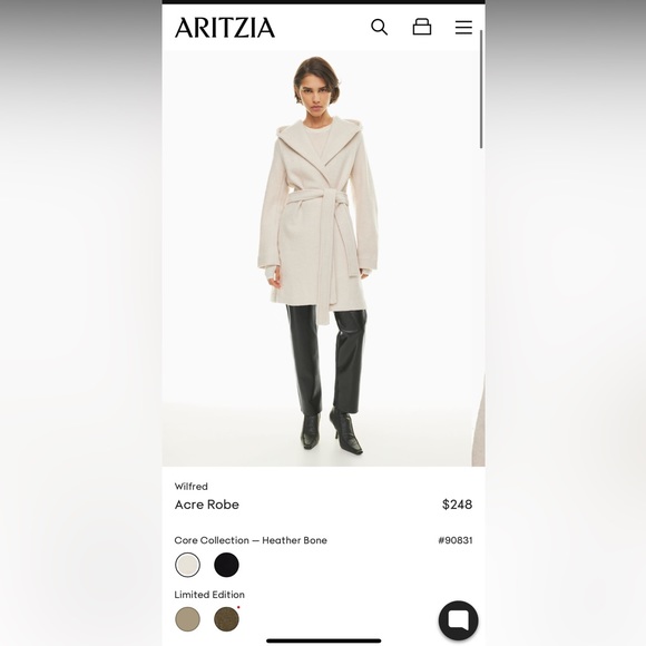 Aritzia | Wilfred Acre Robe - Picture 11 of 11